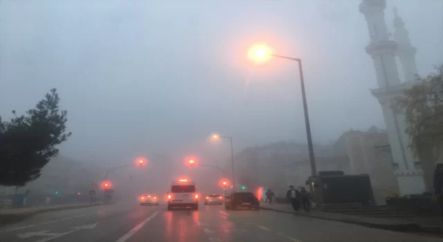 KonyaAnkara kara yolunda sis etkili oluyor