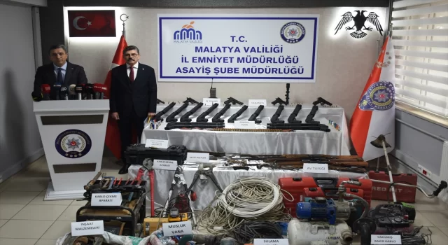 Malatya’da ”siparişle hırsızlık” yapan şebekeye yönelik operasyonda 20 şüpheli yakalandı