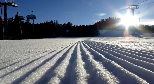 Cıbıltepe’de sezon açılmasa da tatilciler kayak keyfi yaşadı