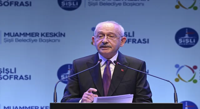 CHP Genel Başkanı Kılıçdaroğlu ”Şişli Sofrası” tanıtım toplantısında konuştu: