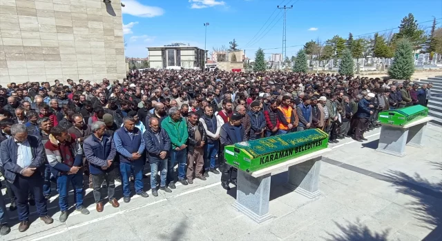 Karaman’daki trafik kazasında hayatını kaybedenlerden 3 işçinin cenazesi toprağa verildi