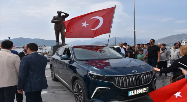 Türkiye’nin yerli otomobili Togg, Marmaris’te sergilendi