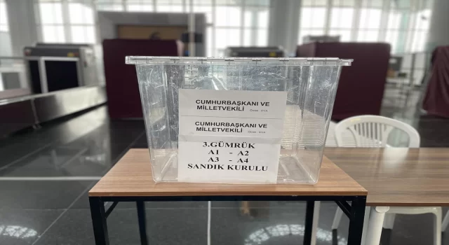 İstanbul Havalimanı’nda seçim sandıkları ikinci tura hazır