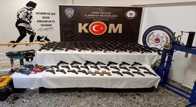 İzmir’de yasa dışı silah imal ve ticareti operasyonunda 4 kişi yakalandı
