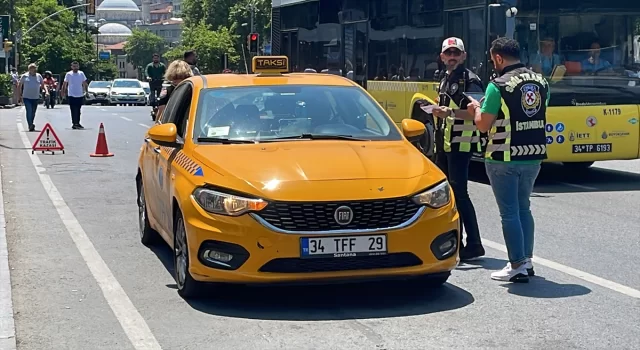 İstanbul’da taksicilere yönelik denetim yapıldı