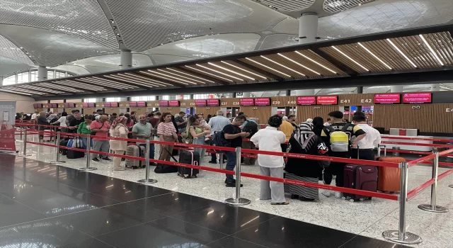 İstanbul Havalimanı’nda Kurban Bayramı yoğunluğu