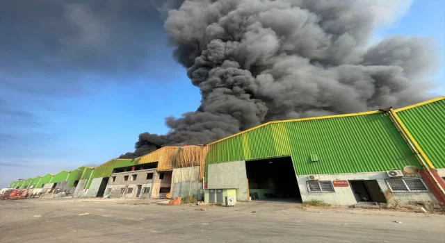 Adana’da geri dönüşüm tesisinde yangın çıktı