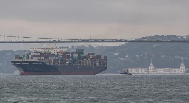 Odessa Limanı’ndan ayrılan ”Joseph Schulte” adlı gemi İstanbul Boğazı’na ulaştı