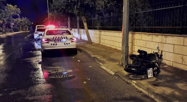 Mersin’de devrilen motosikletteki 1 kişi öldü, 1 kişi yaralandı