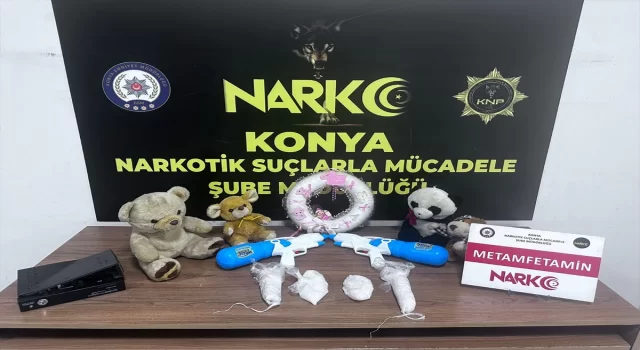 Konya’da kargoya verilen oyuncakların içine saklanmış uyuşturucu ele geçirildi