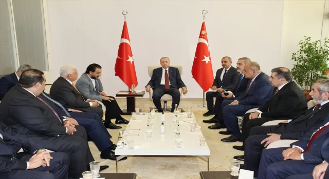 Cumhurbaşkanı Erdoğan, Irak Temsilciler Meclisi Başkanı Muhammed Halbusi’yi kabul etti
