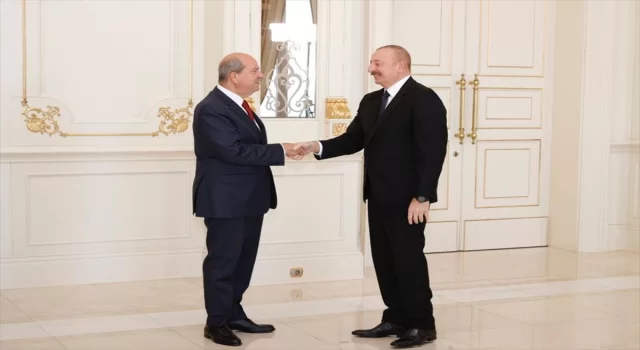 KKTC Cumhurbaşkanı Tatar, Azerbaycan Cumhurbaşkanı Aliyev’le görüştü