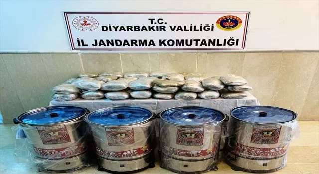 Diyarbakır’da ayran makinelerinde 35 kilogram esrar yakalandı 
