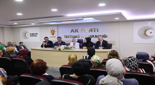 Bakan Göktaş, AK Parti Tekirdağ İl Teşkilatını ziyaretinde konuştu: