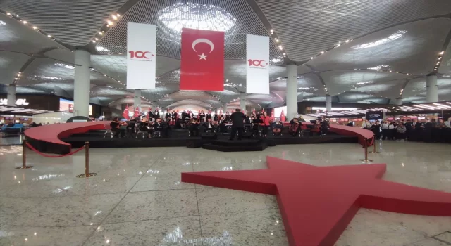 İstanbul Havalimanı’nda Cumhuriyet’in 100. yıl dönümü coşkuyla kutlandı