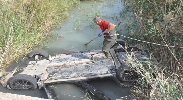 Mersin’de sulama kanalına devrilen cipin sürücüsü öldü 