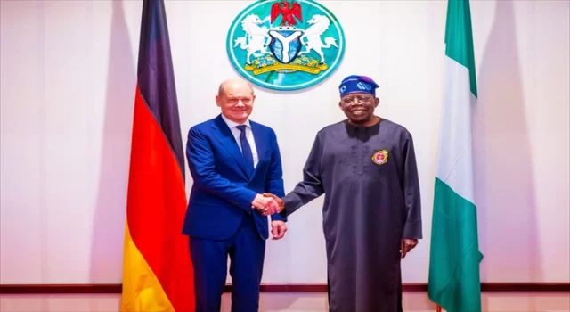 Nijerya Devlet Başkanı Tinubu, Almanya Başbakanı Scholz’u kabul etti