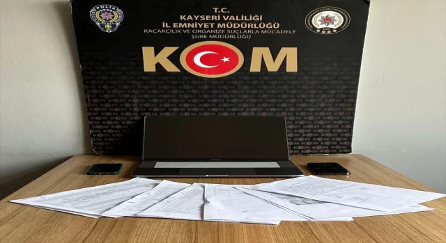 Kayseri’de tefecilik yaptıkları iddiasıyla 7 şüpheli yakalandı