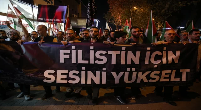 İsrail’in Gazze’ye saldırıları Bursa’da protesto edildi