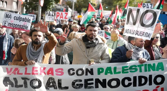 İspanya’da Filistin’e destek gösterilerine ülke çapında devam edildi