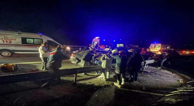 Anadolu Otoyolu’nda zincirleme trafik kazasında 1 kişi öldü, 7 kişi yaralandı