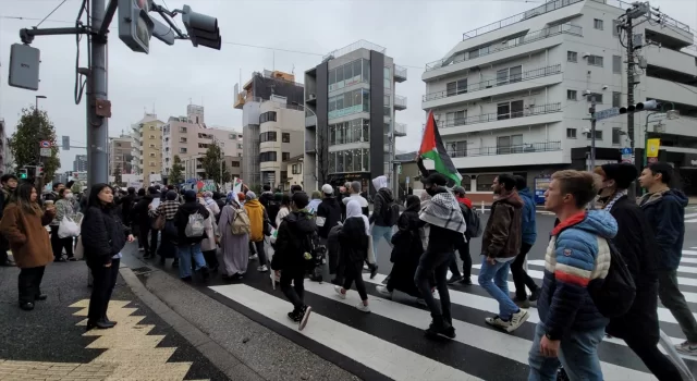 Tokyo’da ”Filistin’e özgürlük” gösterisi düzenlendi