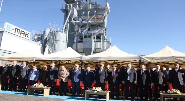 Bakan Özhaseki, Kayseri’de asfalt üretim tesisi açılışında konuştu: