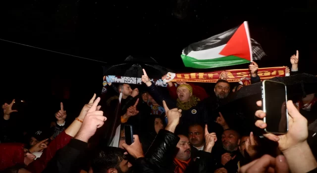Futbol taraftar gruplarından İsrail’e ”Filistin” tepkisi: