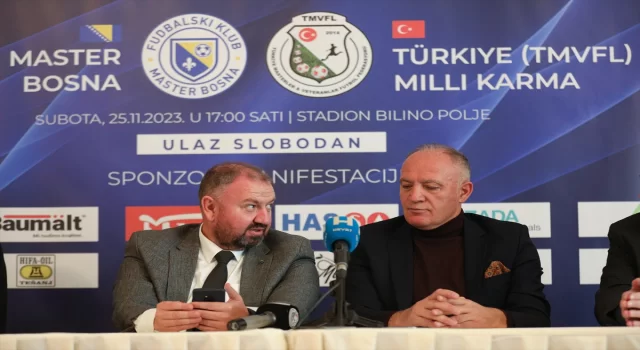 TMVFL milli karması ile Bosna Hersek veteran karması dostluk maçı yapacak
