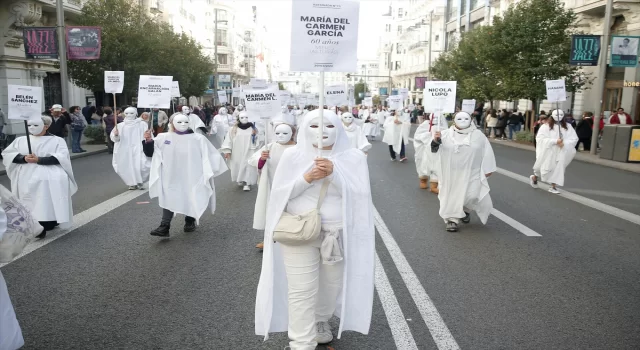 Kadına Yönelik Şiddete Karşı Uluslararası Mücadele Günü dolayısıyla Madrid’de gösteri
