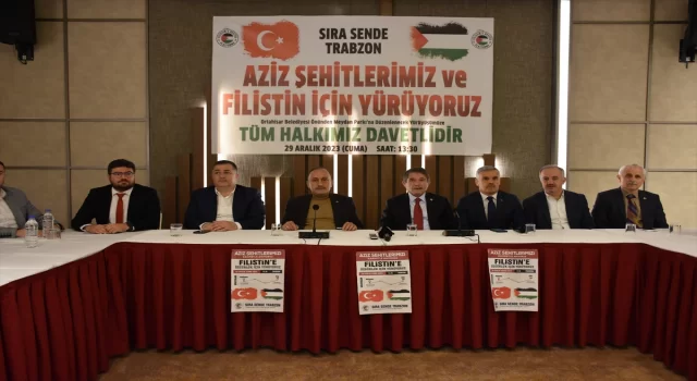 HAKİŞ’ten Trabzon’da ”Aziz Şehitlerimiz ve Filistin için Yürüyoruz” etkinliği 