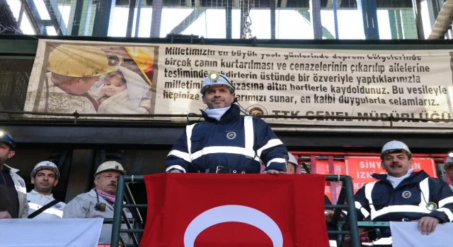 Bakan Bayraktar, Zonguldak’ta madencilerle ocağa indi: