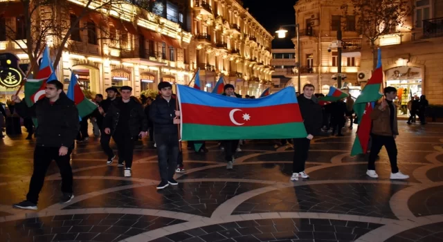 Azerbaycan’da İlham Aliyev’in cumhurbaşkanı seçimindeki zaferi kutlanıyor