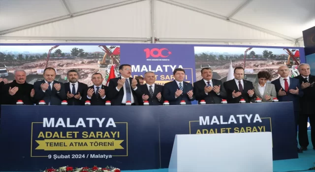 Adalet Bakanı Tunç, Malatya Adalet Sarayı Temel Atma Töreni’nde konuştu: