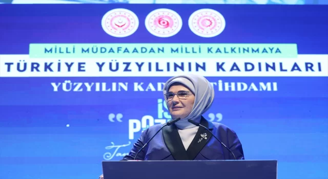 Emine Erdoğan, ”Yüzyılın Kadın İstihdamı ’İşPozitif’ Tanıtım Programı”nda konuştu: