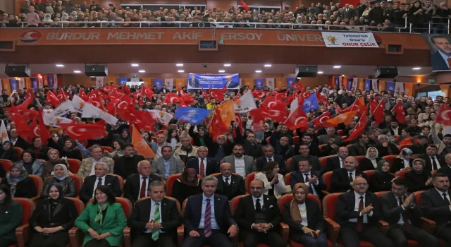 AK Parti Genel Başkan Yardımcısı Yalçın, Burdur’da aday tanıtım toplantısında konuştu:
