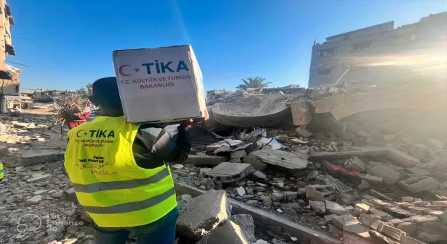 TİKA Gazze’nin kuzeyi ile merkezine yardım ulaştırmayı sürdürüyor