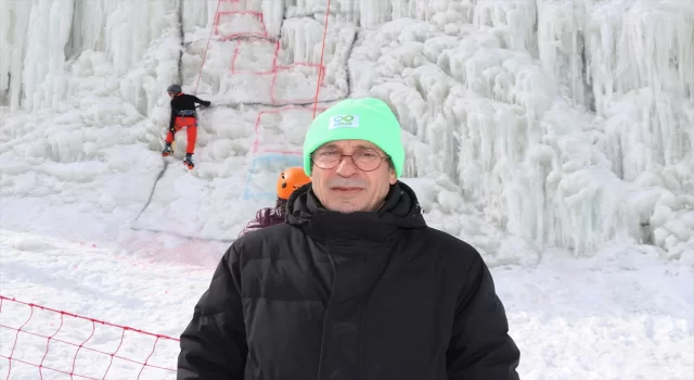 Palandöken’de buz tırmanışı yarışları başladı