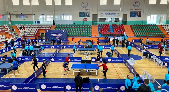 Üniversite Sporları Masa Tenisi Türkiye Şampiyonası, Kırşehir’de başladı