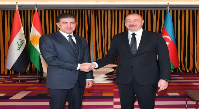Azerbaycan Cumhurbaşkanı Aliyev, IKBY Başkanı Barzani ile görüştü