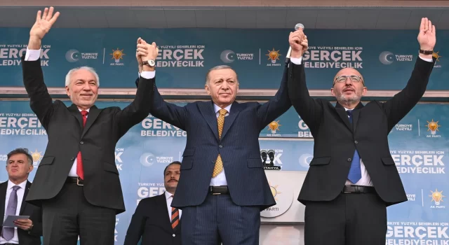Cumhurbaşkanı ve AK Parti Genel Başkanı Erdoğan, Kütahya mitinginde konuştu: (1)