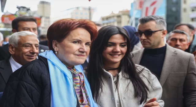 İYİ Parti Genel Başkanı Akşener Çankaya’da esnafı ziyaret etti