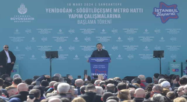İBB Başkanı İmamoğlu YenidoğanSöğütlüçeşme Metro Hattı Yapım Çalışmalarına Başlama Töreni’nde konuştu: