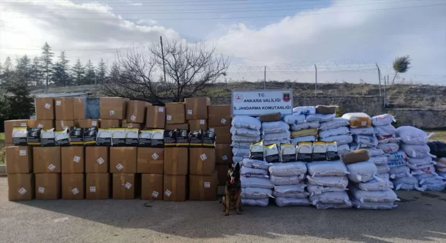 Ankara’da 19 ton kaçak tütün ele geçirildi
