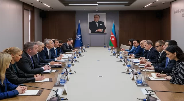 NATO Genel Sekreteri Stoltenberg, Azerbaycan’da Dışişleri Bakanı Bayramov’la görüştü