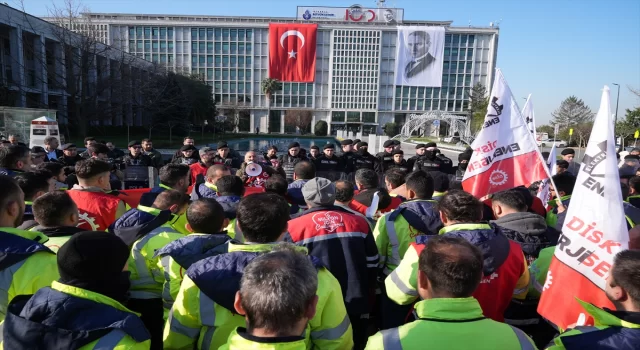 Enerji işçilerinden İBB yönetimine ”maaş zammı” protestosu