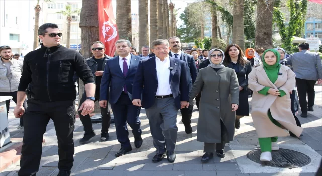 Gelecek Partisi Genel Başkanı Davutoğlu, Denizli’de seçim çalışmaları yürüttü