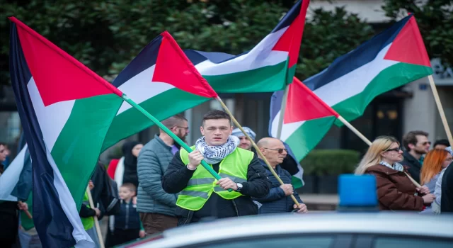 Karadağ’da İsrail’in Gazze’ye yönelik saldırıları protesto edildi