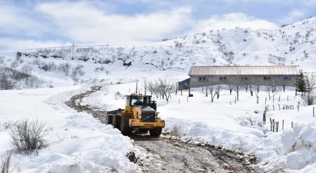 Bitlis’te kapalı köy yollarının açılması için çalışmalar devam ediyor