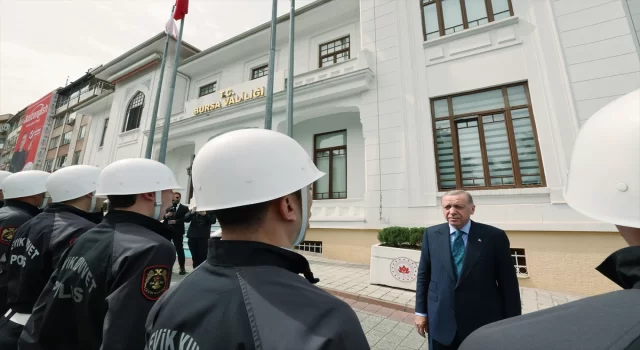 Cumhurbaşkanı Erdoğan, Bursa Valiliği’ni ziyaret etti